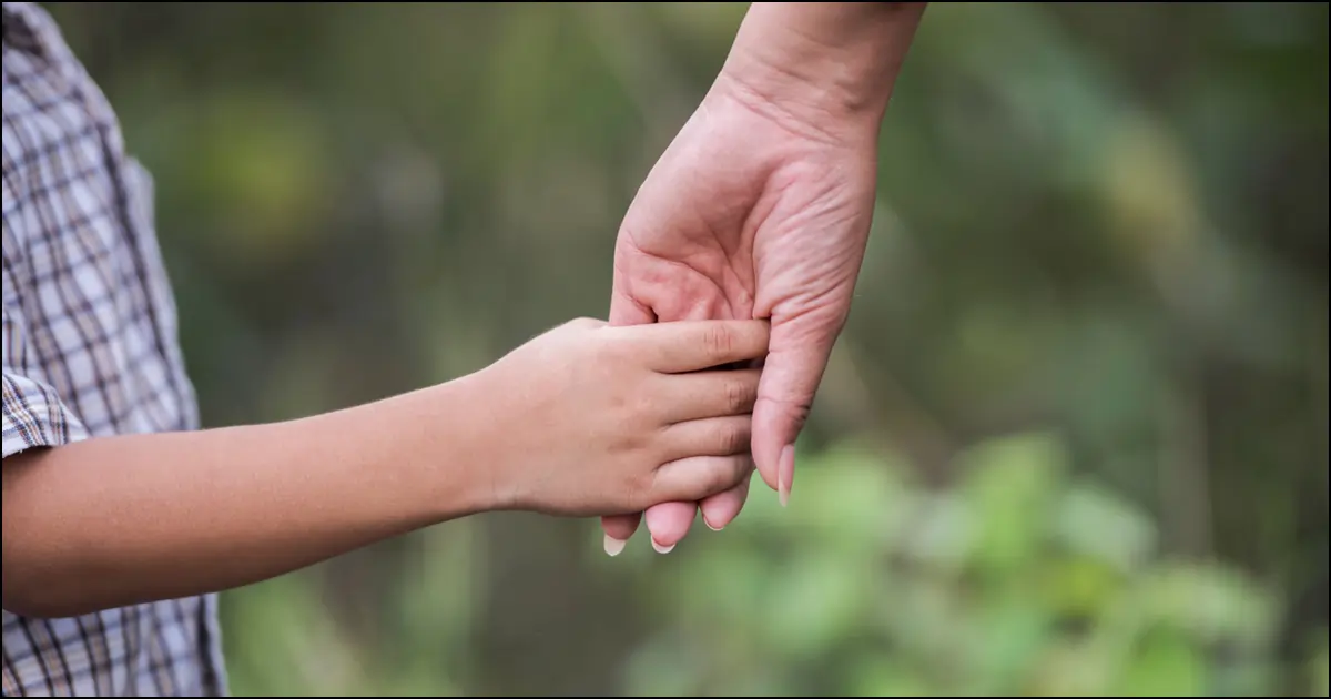 Protective Hand Holding