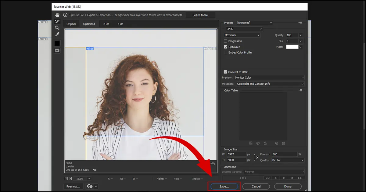 Photoshop でスライスを別の画像として保存する方法-2