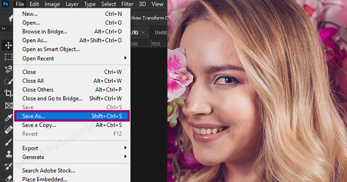 How to Flatten an Image in Photoshop - Method 1