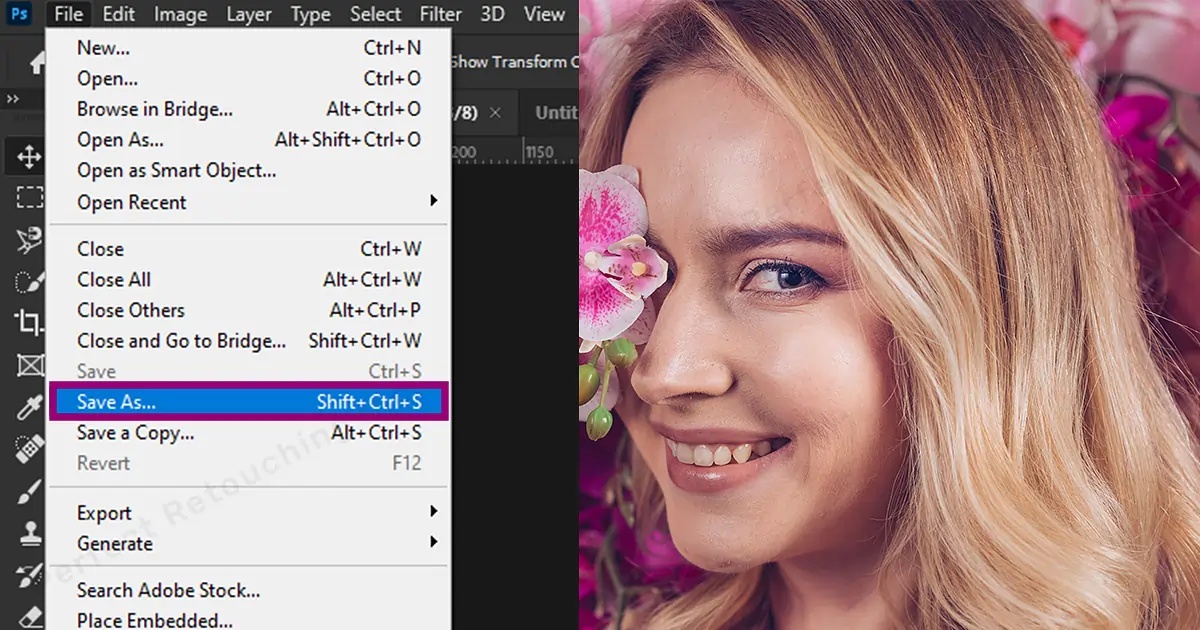 Comment aplatir une image dans Photoshop - Méthode 1