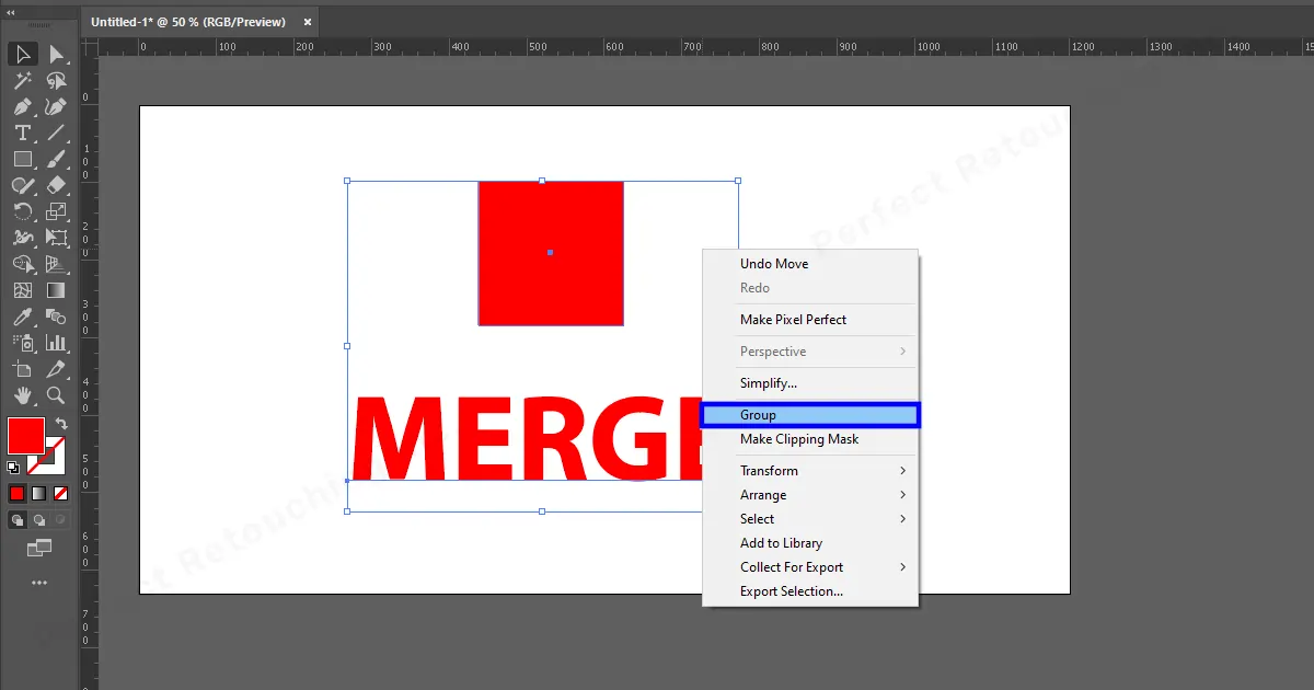 How to Group the Layers in Illustrator